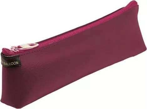 Speech Balloon Pen Case Stitch Pen Slim Synthetic Leather Red P-312-05