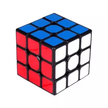 Speed Cube Puzzle 3x3x3 Профессиональный магический куб без наклеек Warrior Speed Венгерский куб Монтессори Развивающая игрушка для детей чёрный