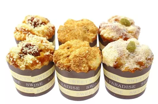 Speed mao Реалистичный образец еды в виде кекса, набор из 6 штук, 3 типа