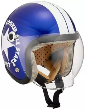 Speed Pit TNK Industries Детский шлем металлик ДЕТСКИЙ размер 51241 CA-6 синий/белый (54-56cm)