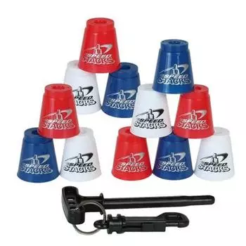 Speed Stacks New Mini Cup 12p + Quick Holder, популярная корейская игра