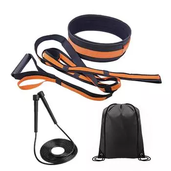 Speed Training Kits Resistance Band Overload Running Resistance Harness with Jump Rope Strength Training Accessories