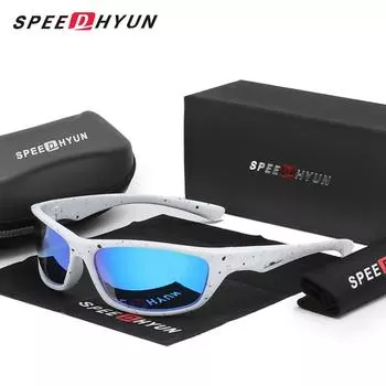 SPEEDHYUN Новый дизайн Splash Ink Marble Pattern Солнцезащитные очки Anti-UV400 Мужские/Женские модные очки Велосипедные спортивные поляризованные очки