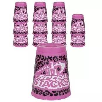 Speedstacks Premium Standard Leopard Cup 12p, популярная корейская игра