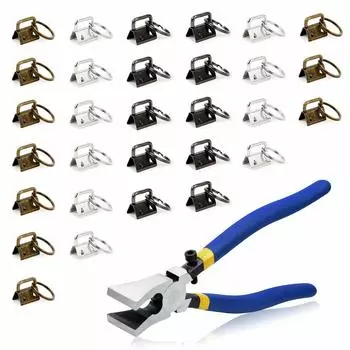 SPEEDWOX набор фурнитуры для застежек для струн, плоские плоскогубцы 3 цвета, 30 штук, ширина приблизительно 21 мм, аксессуары, металлические концы, инструмент, соединитель, застежка для ремня, прыжок