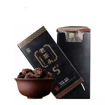 Спелый чай Пуэр 5 лет выдержки LAO CHA TOU * Ba Jiao Ting Пуэр 400г