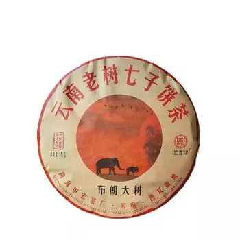 Спелый чай Пуэр Коричневый горный спелый чай Юньнань Торт из семи семян Мэнхай Пуэр