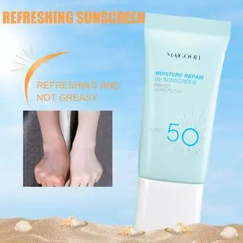 SPF50 + увлажняющий солнцезащитный крем с коллагеном, солнцезащитный крем, отбеливающий солнечный УФ-излучение, солнцезащитный крем для тела, контроль масла, 60 мл
