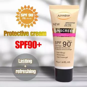 SPF60+/SPF90+ Beauty Skin Care 45 г Солнцезащитный крем для лица Освежающий и увлажняющий One Size