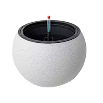Spherical Automatic Watering Flower Pot Plastic Water Storage Flower Pot Potted Flower Pot Garden 10.5x14.5cm