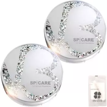 Spicare V3 Brilliant Foundation 15 г Spicare Foundation с оригинальным хлопковым набором бежевого цвета [Набор 2]