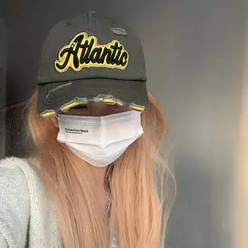 Spice girls фэн-шуй моющиеся отверстия персонализированные бейсболки бренда tide детские летние универсальные нишевые дизайн кепки Adjustable чёрный