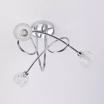 Spider Pendant Lighting 3-Heads Edison Chandelier Vintage Multiple Adjustable DIY Ceiling Light Kit Dining Room and Living Room, No Bulb чёрный