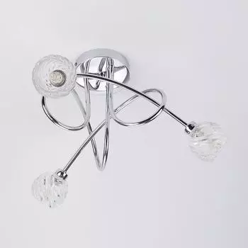 Spider Pendant Lighting 3-Heads Edison Chandelier Vintage Multiple Adjustable DIY Ceiling Light Kit Dining Room and Living Room, No Bulb чёрный