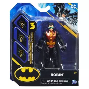 Spin Master DC Batman 2022 Робин Красный фигурка (Металлический костюм) 4-дюймовый