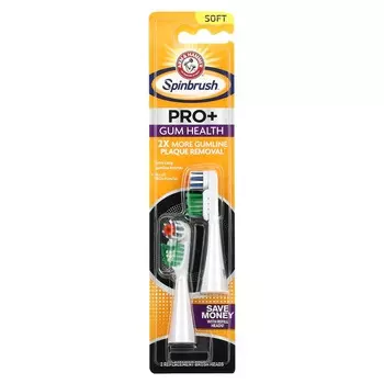 Spinbrush, Arm & Hammer, Pro+ Gum Health, мягкая, 2 насадки