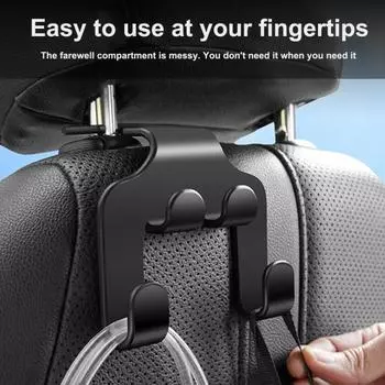 Спинка автомобильного сиденья, легкий крючок, многофункциональная установка, прочный компактный держатель подставки для телефона на заднем сиденье