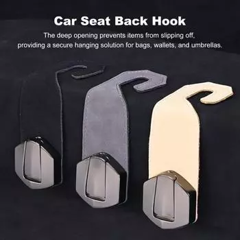 Спинка автомобильного сиденья Прочная несущая скрытая конструкция Универсальный простой монтаж Органайзер для автомобильного сиденья Крючок Инструмент для организации автомобиля чёрный