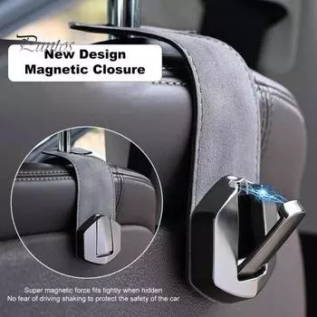 Спинка автомобильного сиденья Прочная несущая скрытая конструкция Универсальный простой монтаж Органайзер для автомобильного сиденья Крючок Инструмент для организации автомобиля чёрный