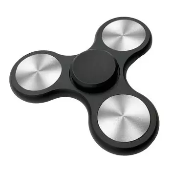 Спиннер для снятия стресса Металлический роскошный ручной спиннер хорошо вращается на высокой скорости подшипники с длинным вращением Игрушка для снятия стресса Убить время СДВГ чёрный