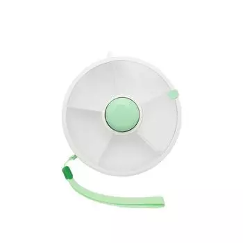 Спиннер для закусок, вращающаяся коробка для закусок, портативный органайзер для дыни, конфет, семян, ящики для хранения, подносы для фруктов, контейнер для снэков для детей мятный зеленый