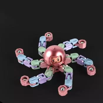 Spinner Fingertip Gyro Creative Decompression Finger Mechanical Gyro Folding Deformation Finger Gyro Toy