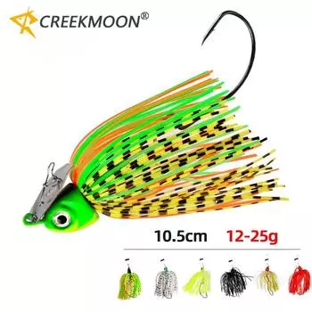 Spinnerbait 12-255G приманка окунь рыба металлическая приманка блестки борода щука рыболовные снасти джиги спиннер рыболовная приманка с крючком 12g