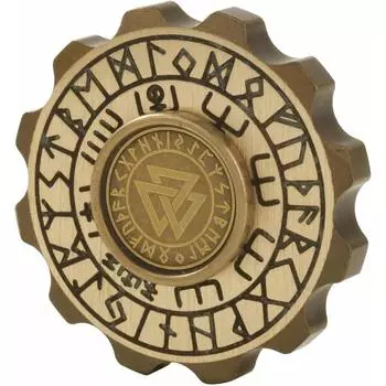 Спиннеры Viking Pirate для взрослых, спиннинг Heavy Metal Figette, подшипники премиум-класса, бесшумное длительное вращение, дизайн Small Gossip, нержавеющая сталь 4.75*4.75cm латунный