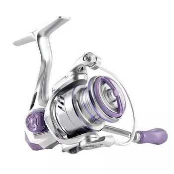 Спиннинговая катушка для ловли басса Mavllos Silver-Fox Максимальная нагрузка 10 кг 5.2:1 Скоростное отношение Металлическая шпуля Легкий Вес Карповая Рыболовная Спиннинговая Катушка Подходит для Морской и Пресноводной Рыбалки YH1500S