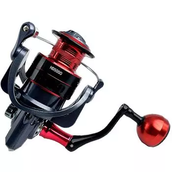 Спиннинговая катушка High Strength 5.2:1 сплав, металлическая катушка, рыболовная катушка, литейная катушка для карпа, товары для морской рыбалки 2000 Series