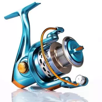 Спиннинговая рыболовная катушка 12 + 1 BB, левая и правая, ультра плавное сопротивление, мощное рыболовное колесо, рыболовные снасти 1000 белый/чёрный
