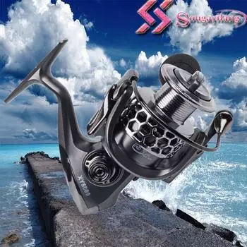 Спиннинговая рыболовная катушка 13+1BB 5,1:1, высокоскоростная левая/правая катушка для пресноводной и соленой рыбалки 4000