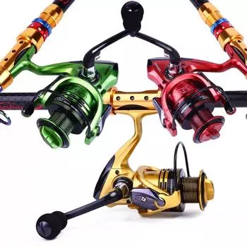 Спиннинговая рыболовная катушка 13 + 1BB, левая/правая рыболовная катушка, легкая, гладкая, мощная спиннинговая катушка 1000 красный