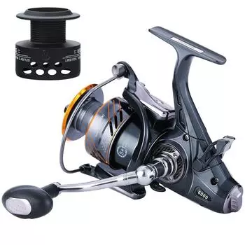Спиннинговая рыболовная катушка 5 + 1BB, катушка для ловли карпа, Мулине, Peche Carretel De Pesca, рыболовные катушки, фидер, катушка для ловли карпа 6000