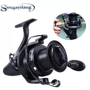 Спиннинговая рыболовная катушка, алюминиевая катушка 5000 600012 + 1BB со складной ручкой, спортивная катушка для ловли карпа на открытом воздухе 5000
