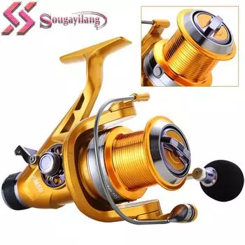 Спиннинговая рыболовная катушка Sougayilang 10 + 1 шарикоподшипники, алюминиевая катушка, спиннинговая катушка, металлическое рыболовное колесо 6000