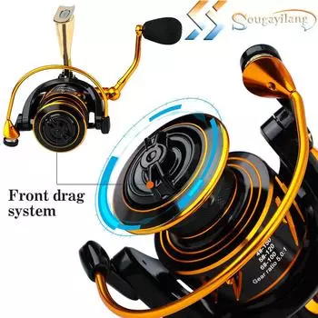 Спиннинговая рыболовная катушка Super Smooth 5,5:1, спиннинговая катушка, рыболовные снасти для пресноводной и соленой рыбалки 1000