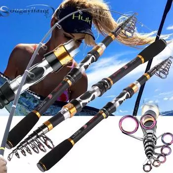 Спиннинговая удочка 1,8-3,3 м из углеродного волокна, морская рыбалка, спортивная морская рыбалка, дорожная удочка 1.8M