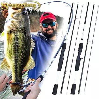 Спиннинговая удочка, 3 секции, портативная удочка, сверхлегкая морская скала, дорожная удочка, спиннинги, литейная удочка casting rod