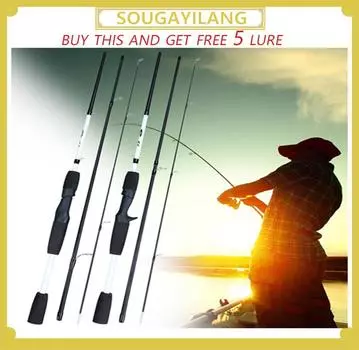 Спиннинговая удочка для приманки, высококачественное направляющее кольцо, антикоррозийная 3 секции, удочка для уличной удочки spinning rod1.7m