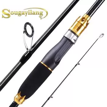 Спиннинговые удочки1.8M 2.1N Портативная сверхлегкая карбоновая удочка Пресноводная рыбалка в соленой воде 1.8 m