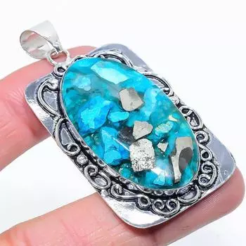Spiny Oyster Gemstone Handmade 925 Sterling Silver Jewelry Pendant 2.48 T0L05