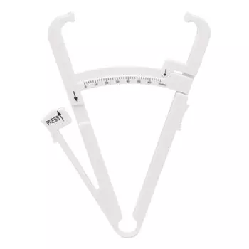 SPIOOPS Подкожный жировой калипер 70 мм Измерительная линейка для управления жиром Измерительный калипер Здоровье Фитнес Диета Поддержка (белый) белый