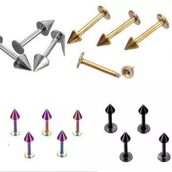 Спираль для губ Ушные шпильки Ювелирные изделия для тела Серьги Пирсинг Панк Клип Универсальные Пусеты для губ Пирсинг губ Нержавеющая сталь 1 шт. Серьга на козелке Мода Ручная работа