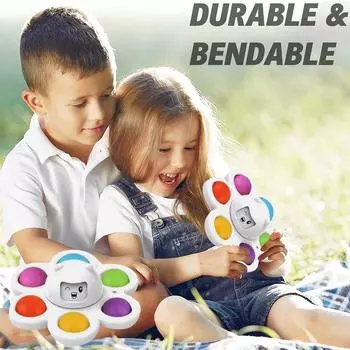 Спиральная игрушка-пузырь Octopu-s для его детей, снимающая стресс, изменение лица, антистрессовые игрушки-непоседа, подарки белый