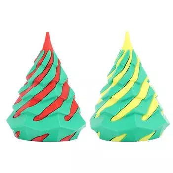 Спиральная конусная игрушка, 3D-печатная пирамида, проходная скульптура, PLA, проходная игрушка для развлечений, деко Red and Green
