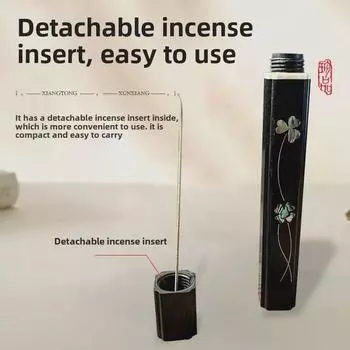 Спиральная курительная трубка из африканского палисандра и пурпурного сандала с перламутровой инкрустацией