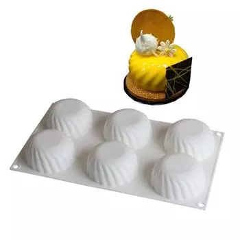 Спиральная оболочка, мусс, десертная силиконовая форма, форма для десерта, инструмент для выпечки шифонового торта, печенья белый