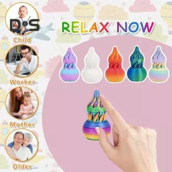 Спиральная тыква игрушка-фиджет невозможная тыква проходная игрушка 3D печатная спиральная тыква игрушка мини вихревая нить иллюзия настольный декор подарок для снятия стресса B