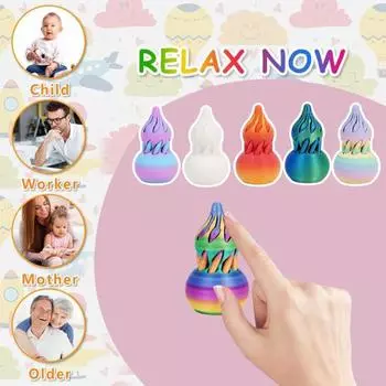 Спиральная тыква игрушка-фиджет невозможная тыква проходная игрушка 3D печатная спиральная тыква игрушка мини вихревая нить иллюзия настольный декор подарок для снятия стресса G